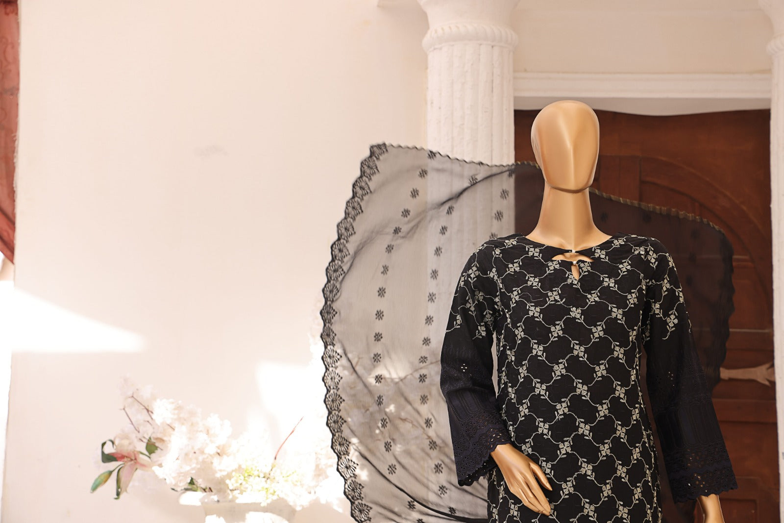 Monochrome By Dr Haris Unstitched 3 Piece Lawn Collection-Mon-004