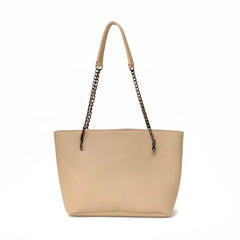 VEGAS BEIGE WITH BLACK CHAIN - Bag X