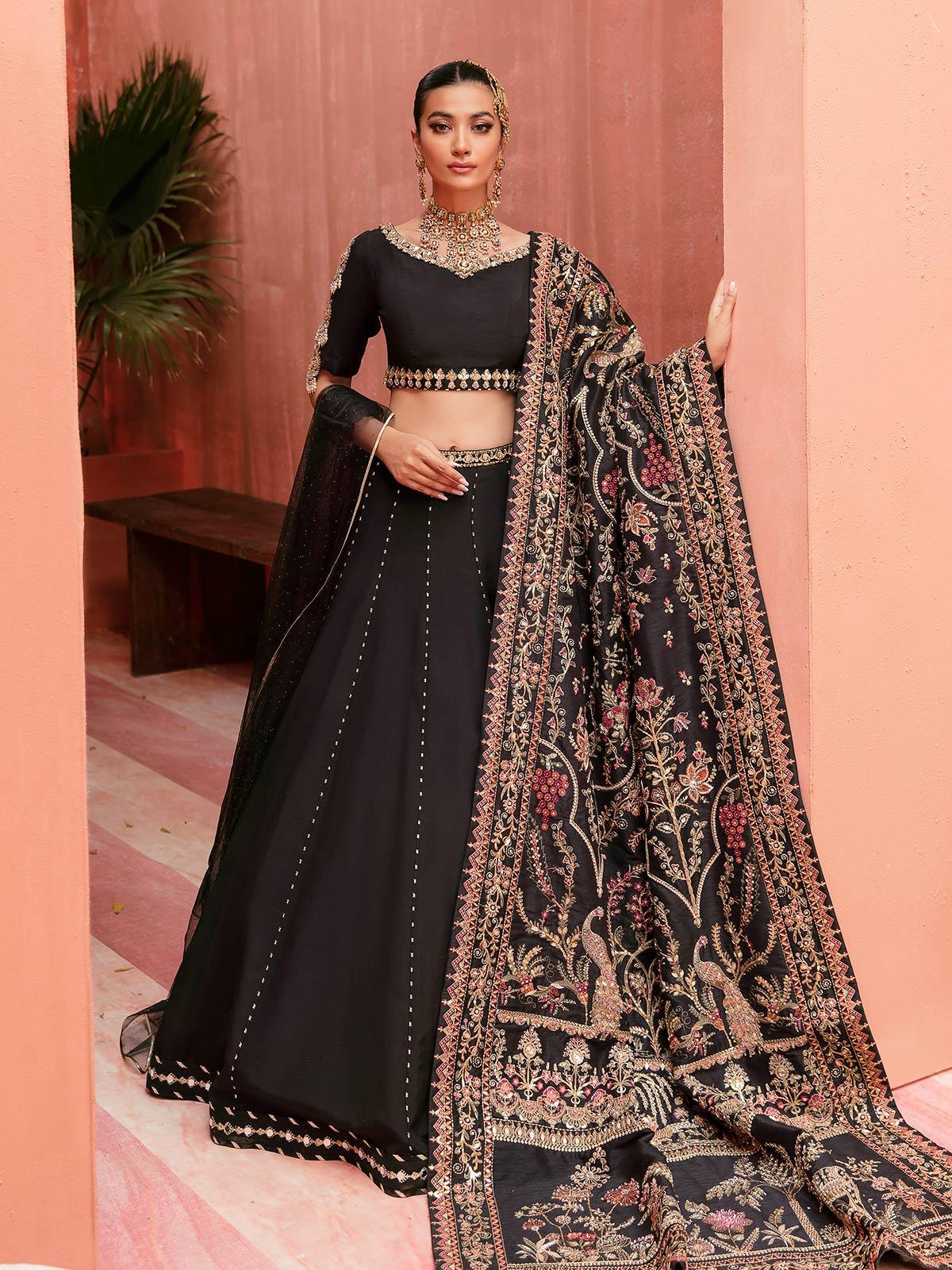 Aarzoo By Gulaal Bridal Shawl-Mayal GL-WS-22V1-32 (Shawl)