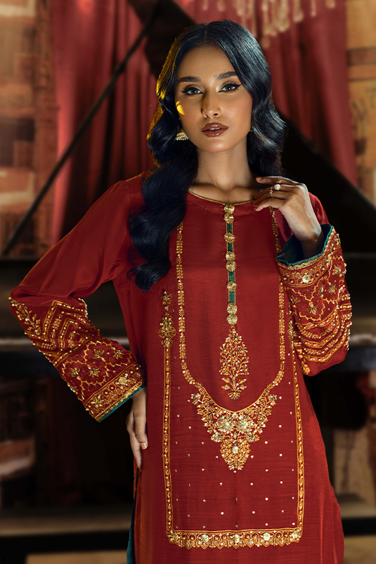 Nefertiti By Zaaviay Stitched Ya'Amar (Three Piece)