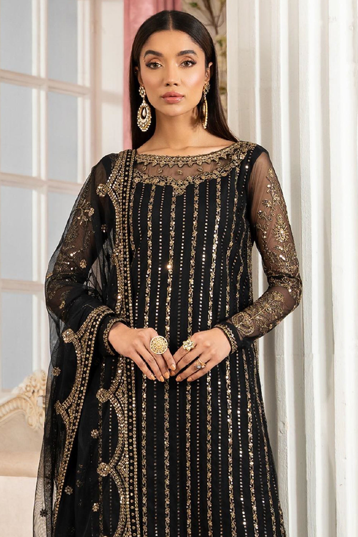 Heer By Zarif Unstitched 3 Piece Formals Collection'2025-Z-02-Yasna