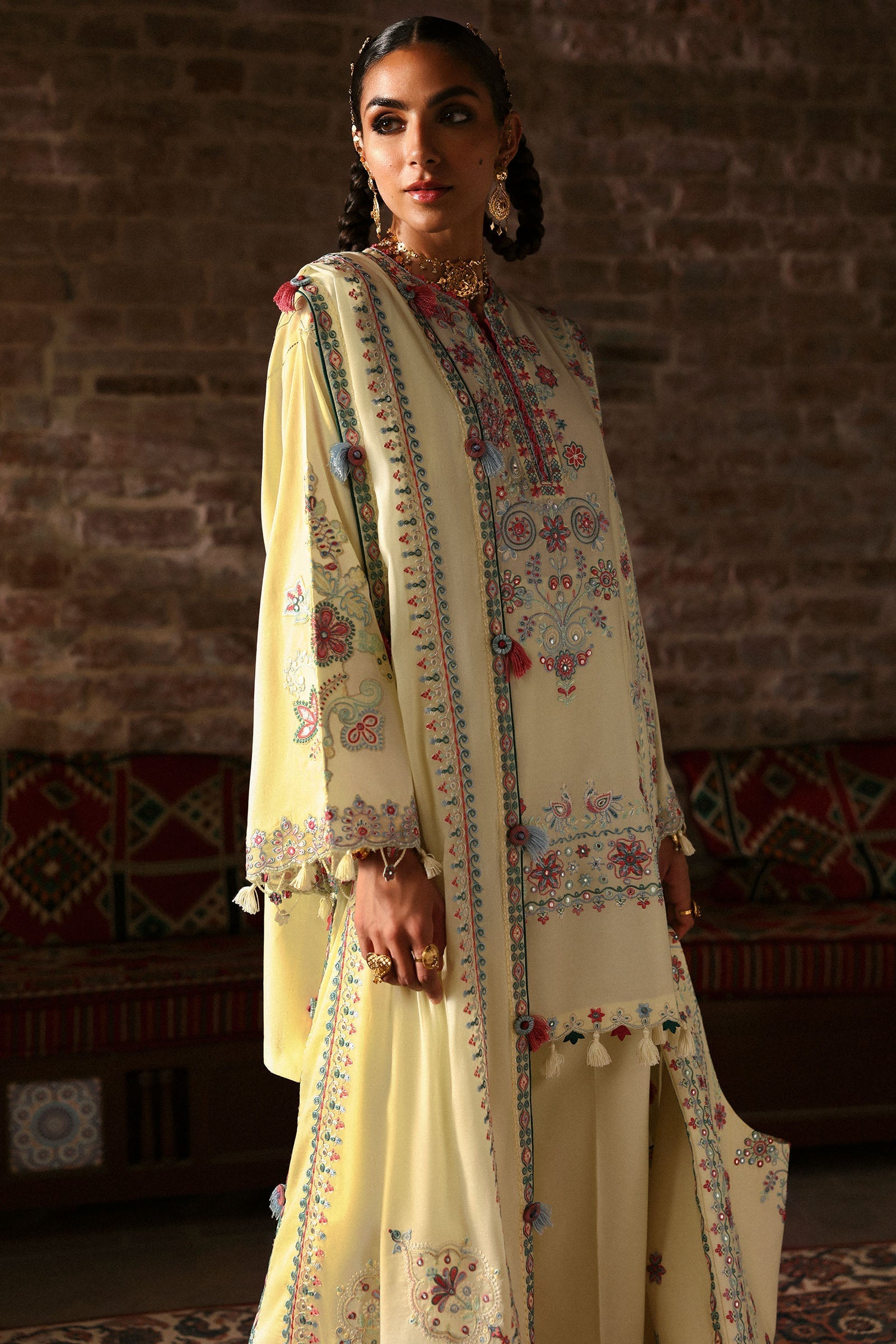 Nagina By Zaha Unstitched 3 Piece Festive Lawn Collection'2025-ZF-25-01-Meherbano