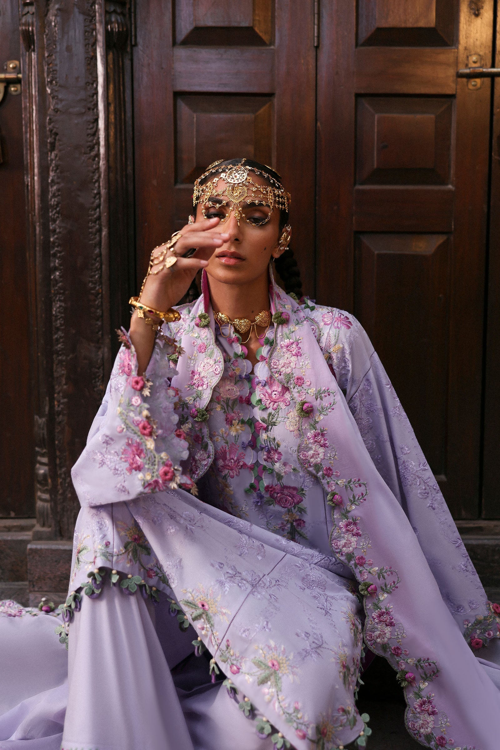 Nagina By Zaha Unstitched 3 Piece Festive Lawn Collection'2025-ZF-25-04-Nilofer