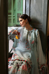 Nagina By Zaha Unstitched 3 Piece Festive Lawn Collection'2025-ZF-25-09-Khusbu