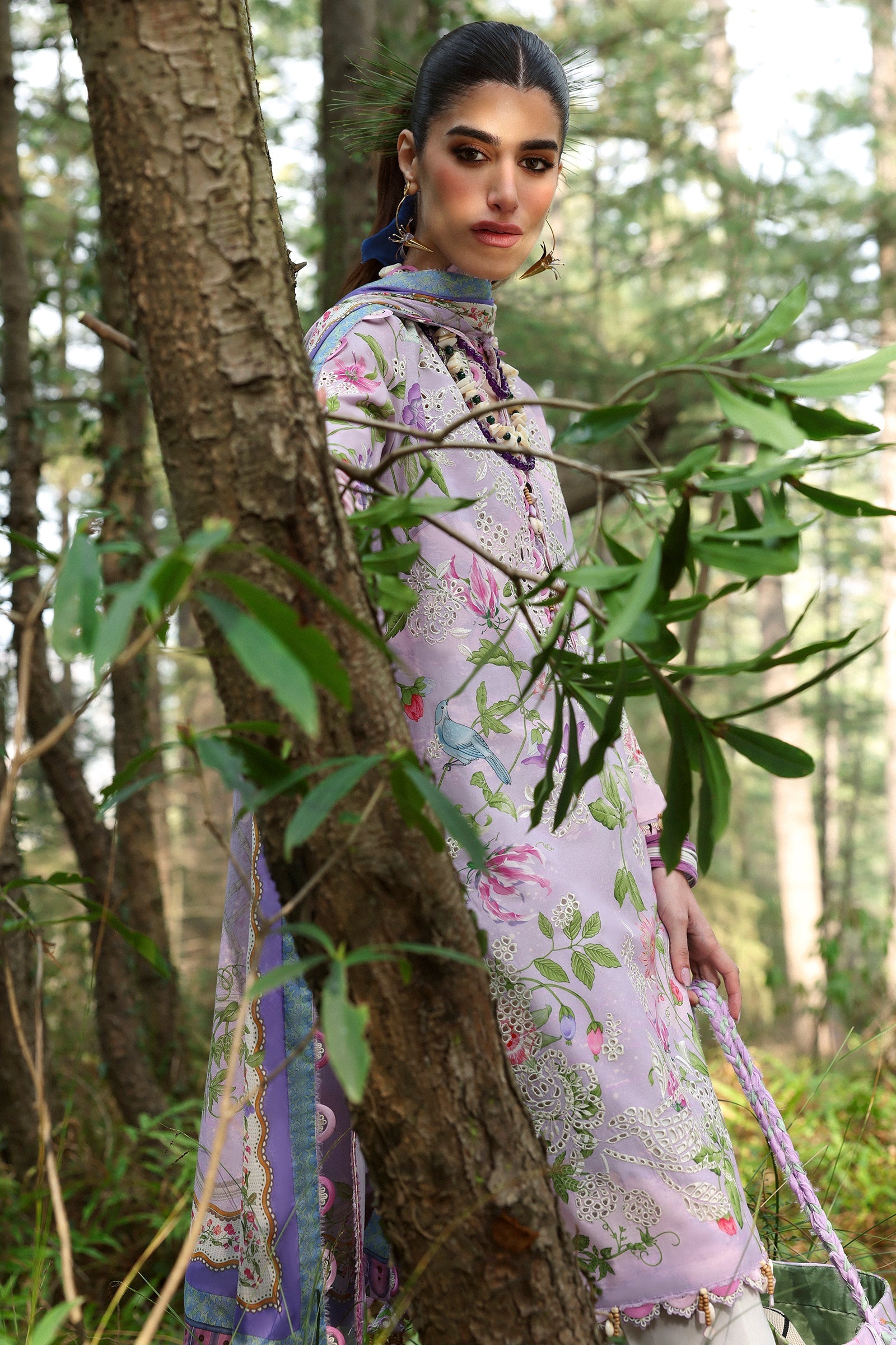 Neelum by Zaha Unstitched 3 Piece Lawn Collection'2025-ZL25-02 A-Elara