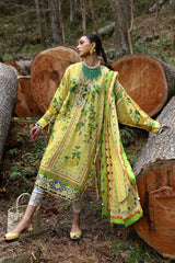 Neelum by Zaha Unstitched 3 Piece Lawn Collection'2025-ZL25-04 A-Dahlia