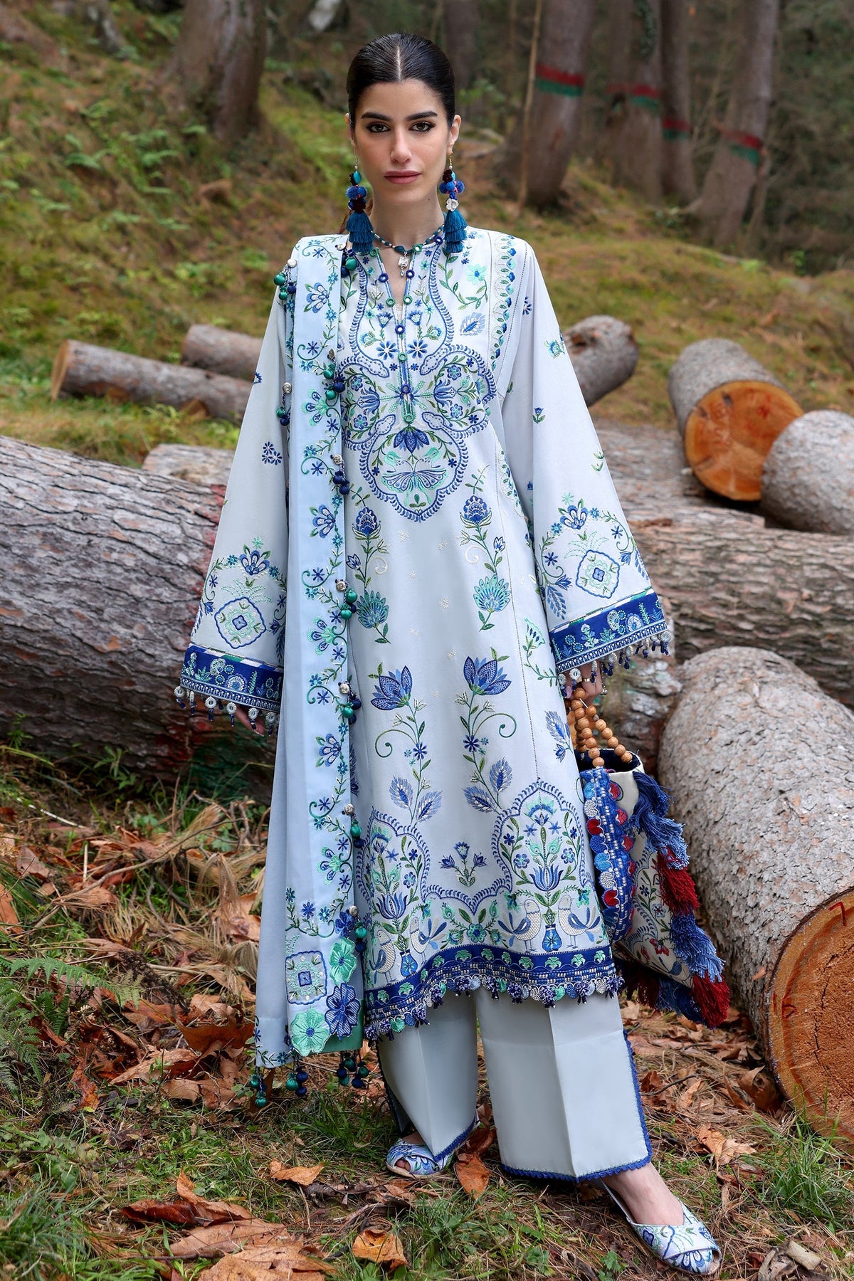 Neelum by Zaha Unstitched 3 Piece Lawn Collection'2025-ZL25-11 A-Kashur