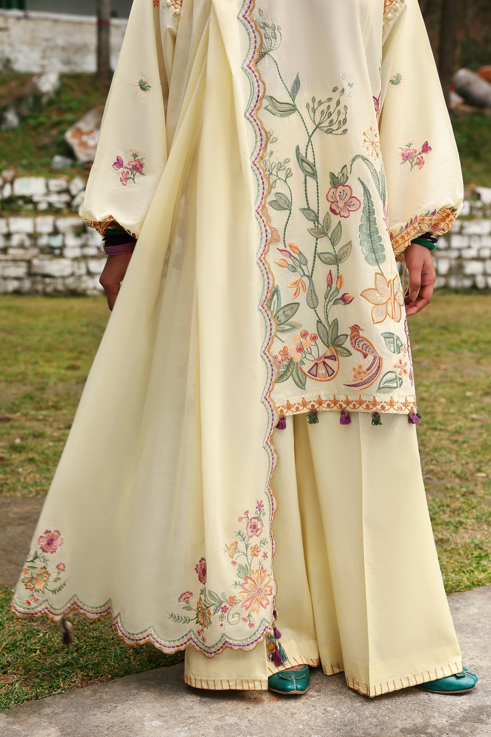 Neelum by Zaha Unstitched 3 Piece Lawn Collection'2025-ZL25-13 A-Zania