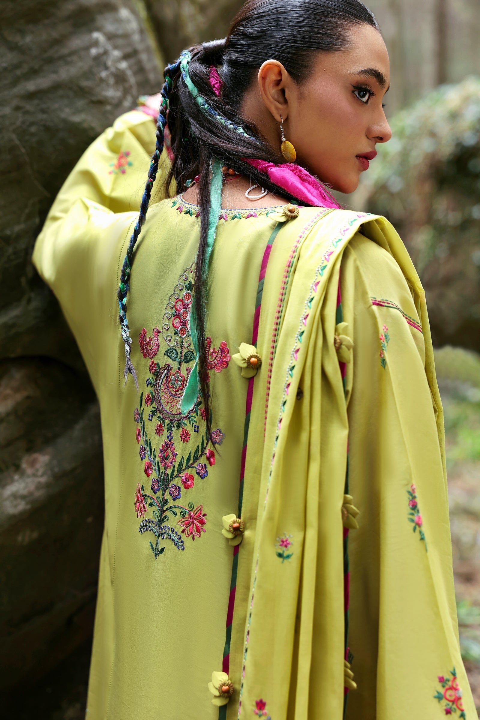 Neelum by Zaha Unstitched 3 Piece Lawn Collection'2025-ZL25-14 B-Rhea
