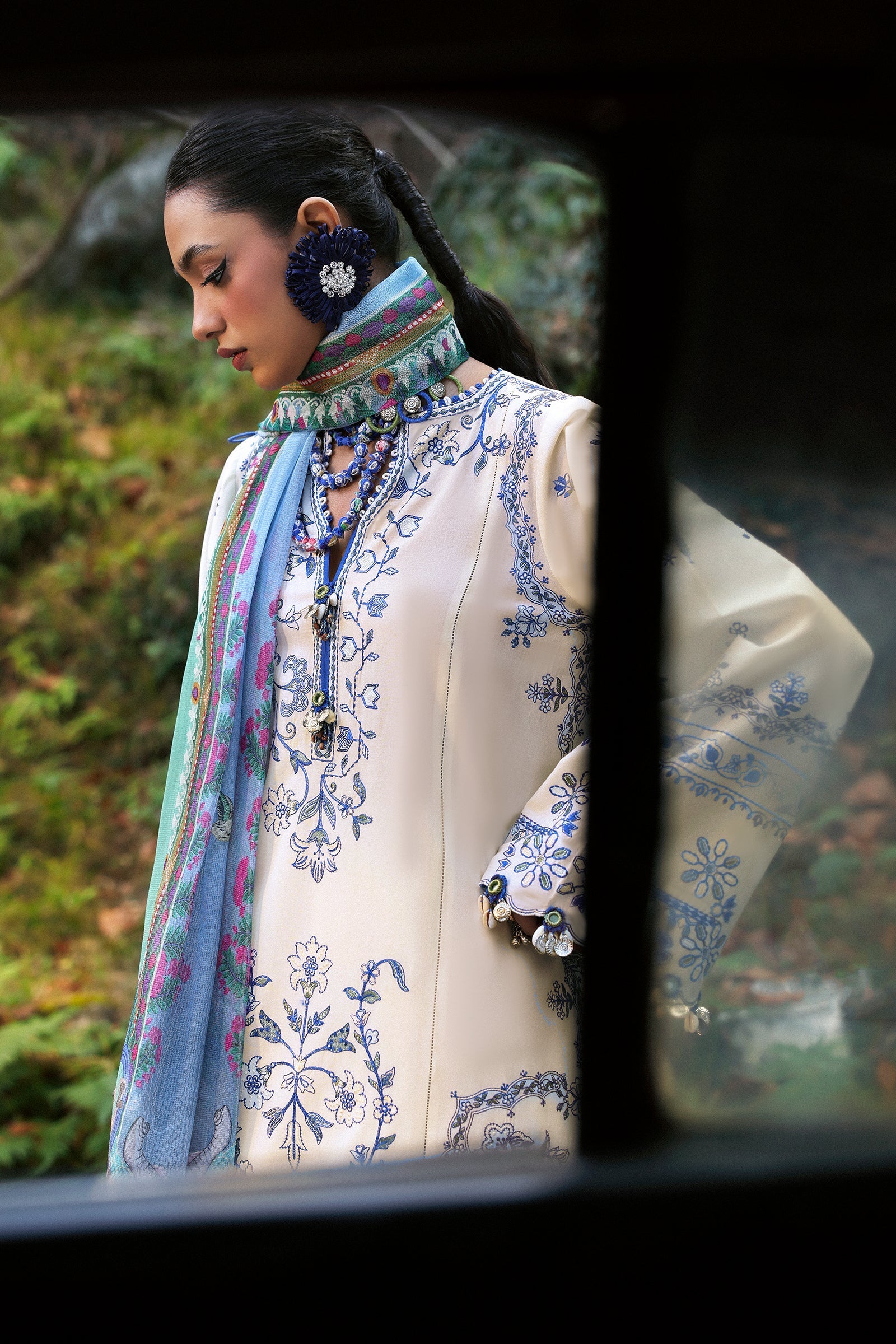 Neelum by Zaha Unstitched 3 Piece Lawn Collection'2025-ZL25-15 A-Maya