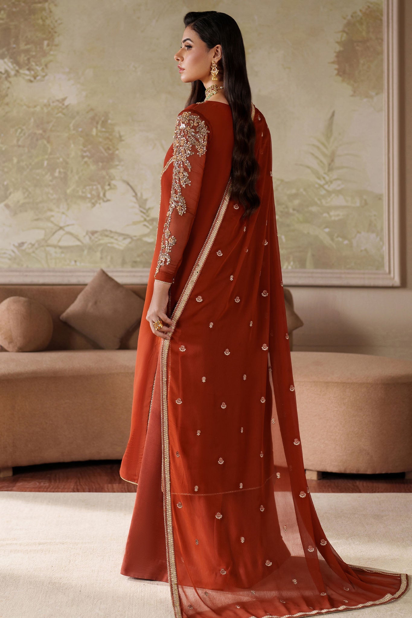 Saheera By Zarif Unstitched 3 Piece Formals Collection'2025-ZRF-ZHE-03-Farheen