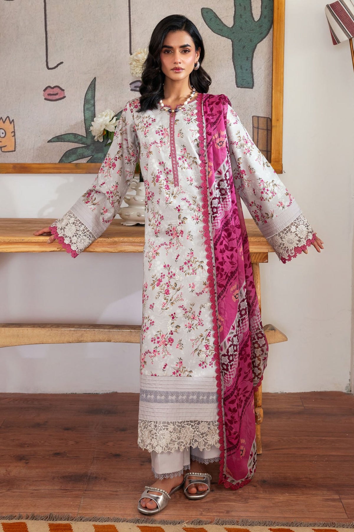 Zync By Florent Unstitched 3 Piece Daily Wear Vol-02 Collection'2025-ZY-01-B