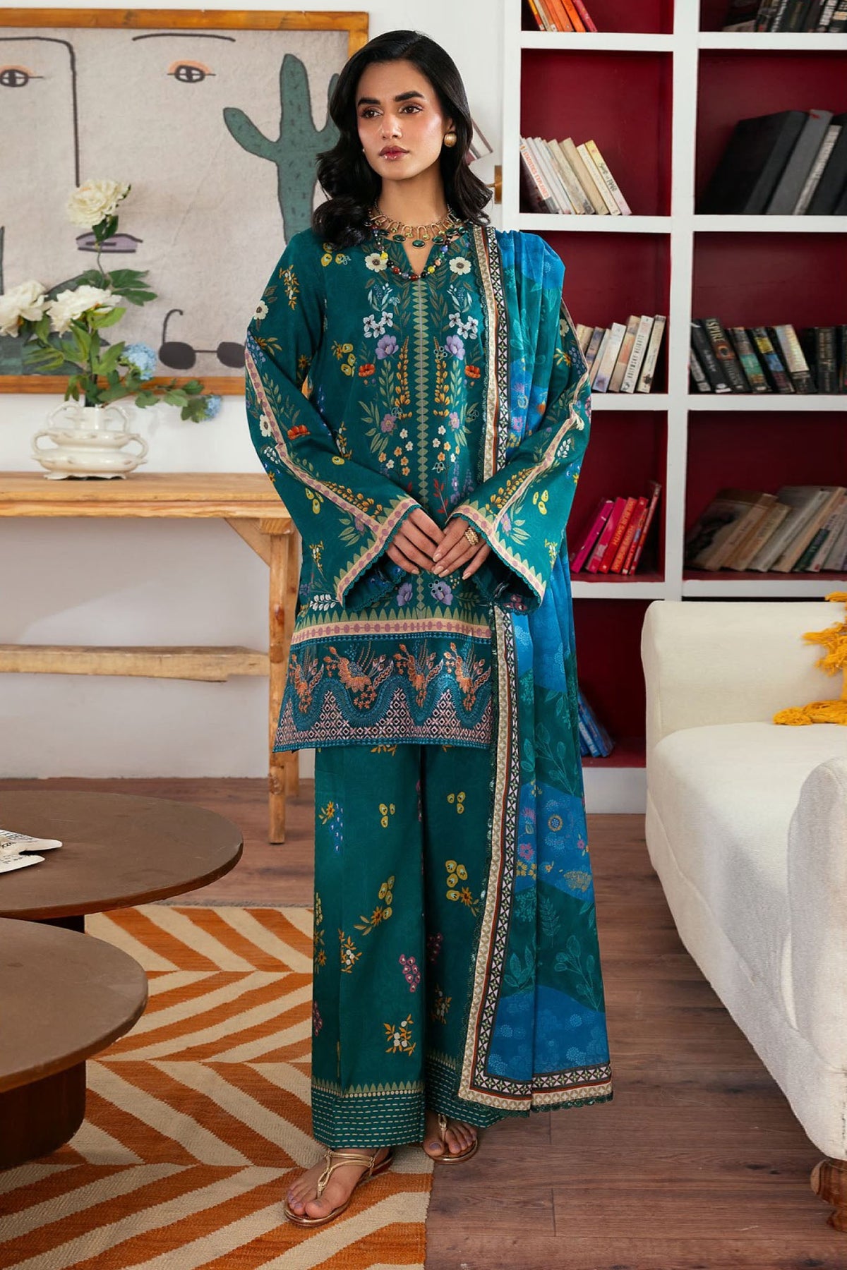 Zync By Florent Unstitched 3 Piece Daily Wear Vol-02 Collection'2025-ZY-02-B