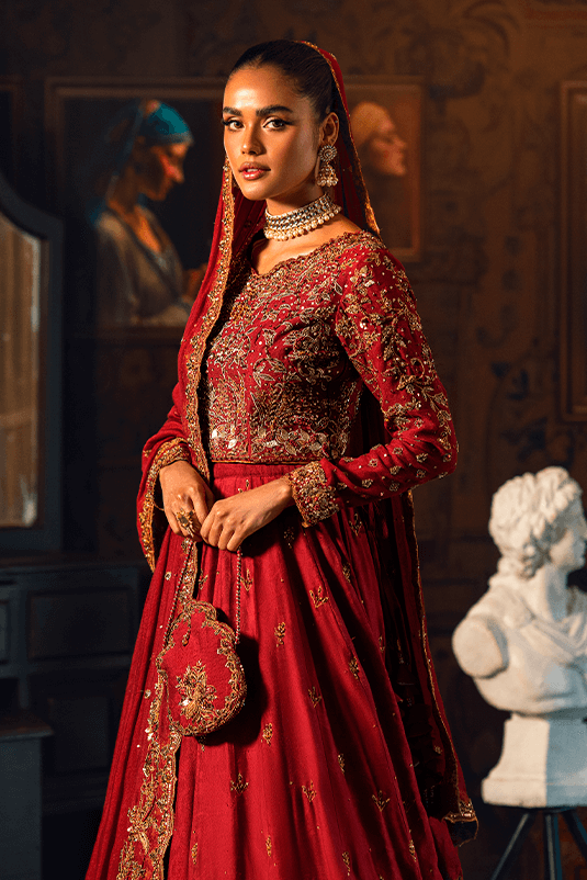 Qarmazi By Zaaviay Stitched Zeba