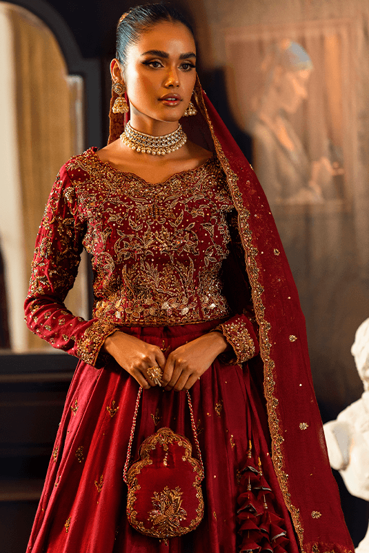 Qarmazi By Zaaviay Stitched Zeba