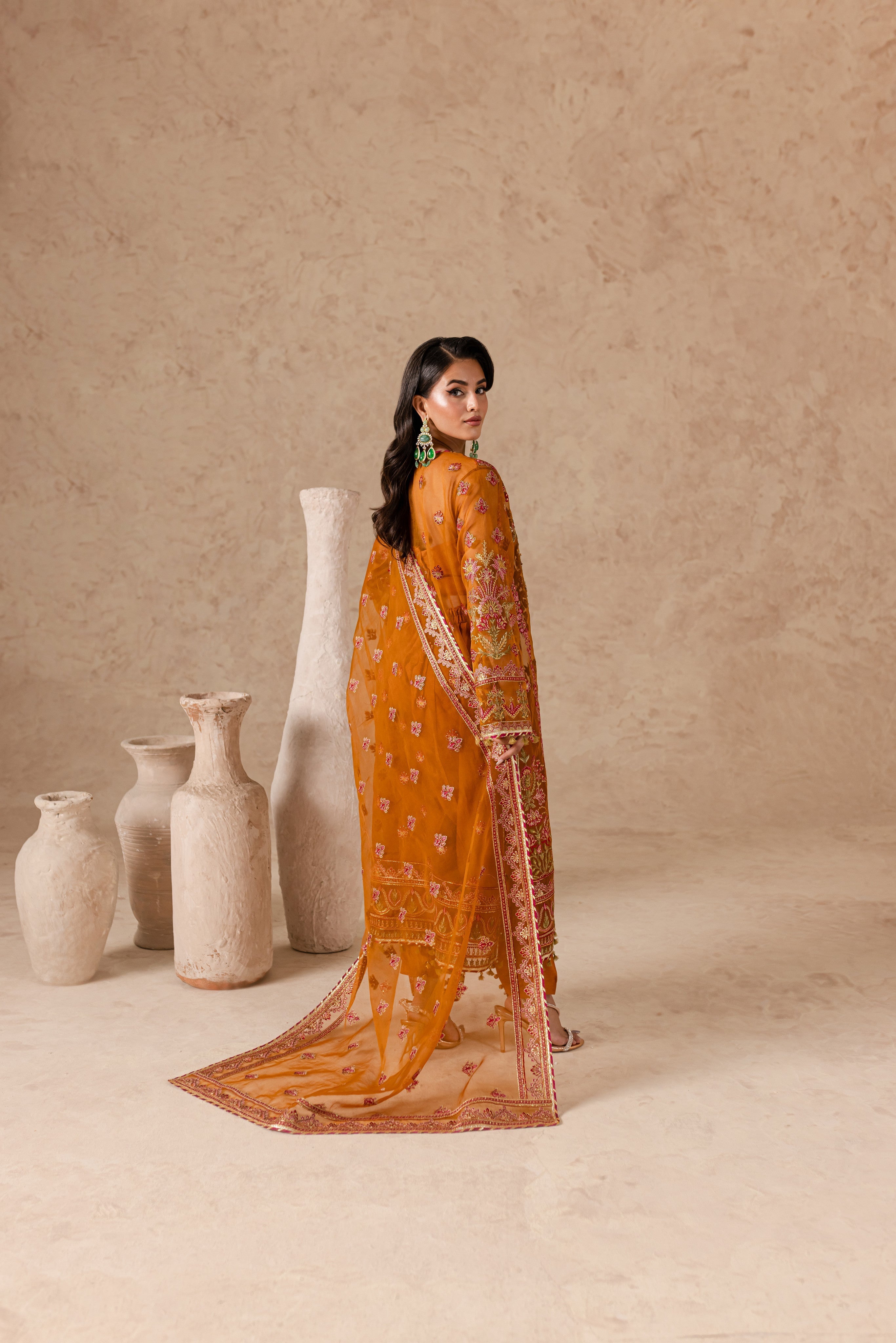 Cherie By Imran Ramzan Unstitched 3 Piece Luxury Formals Collection'2025-Amber Mist