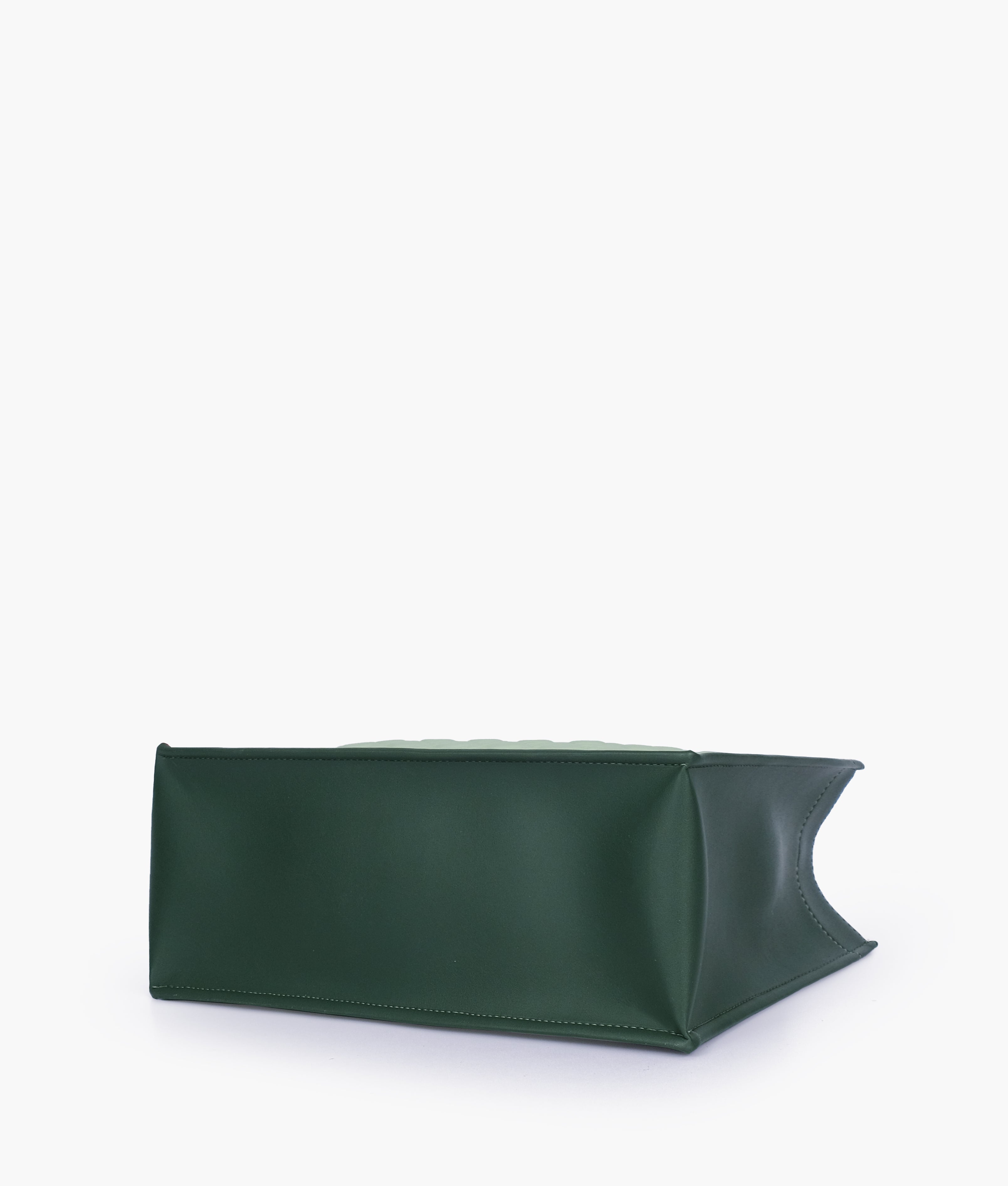 RTW Creation - Army green box tote bag