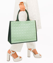 RTW Creation - Army green box tote bag