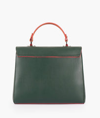 RTW Creation - Army green flap-over top-handle bag