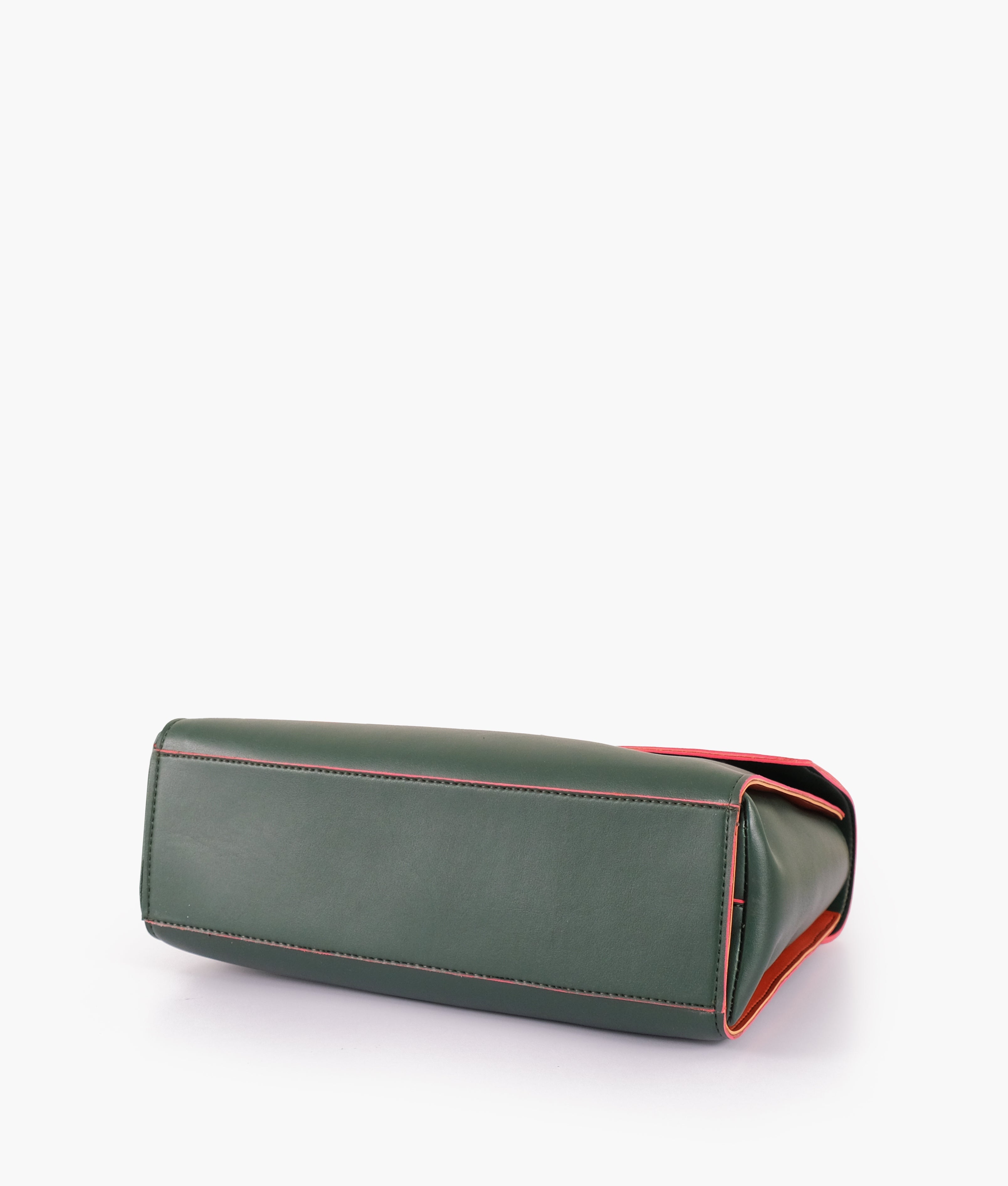 RTW Creation - Army green flap-over top-handle bag