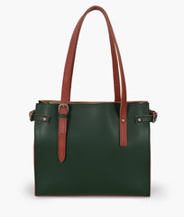 RTW Creation - Army green satchel tote bag