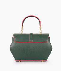RTW Creation - Army green top-handle hexagon bag