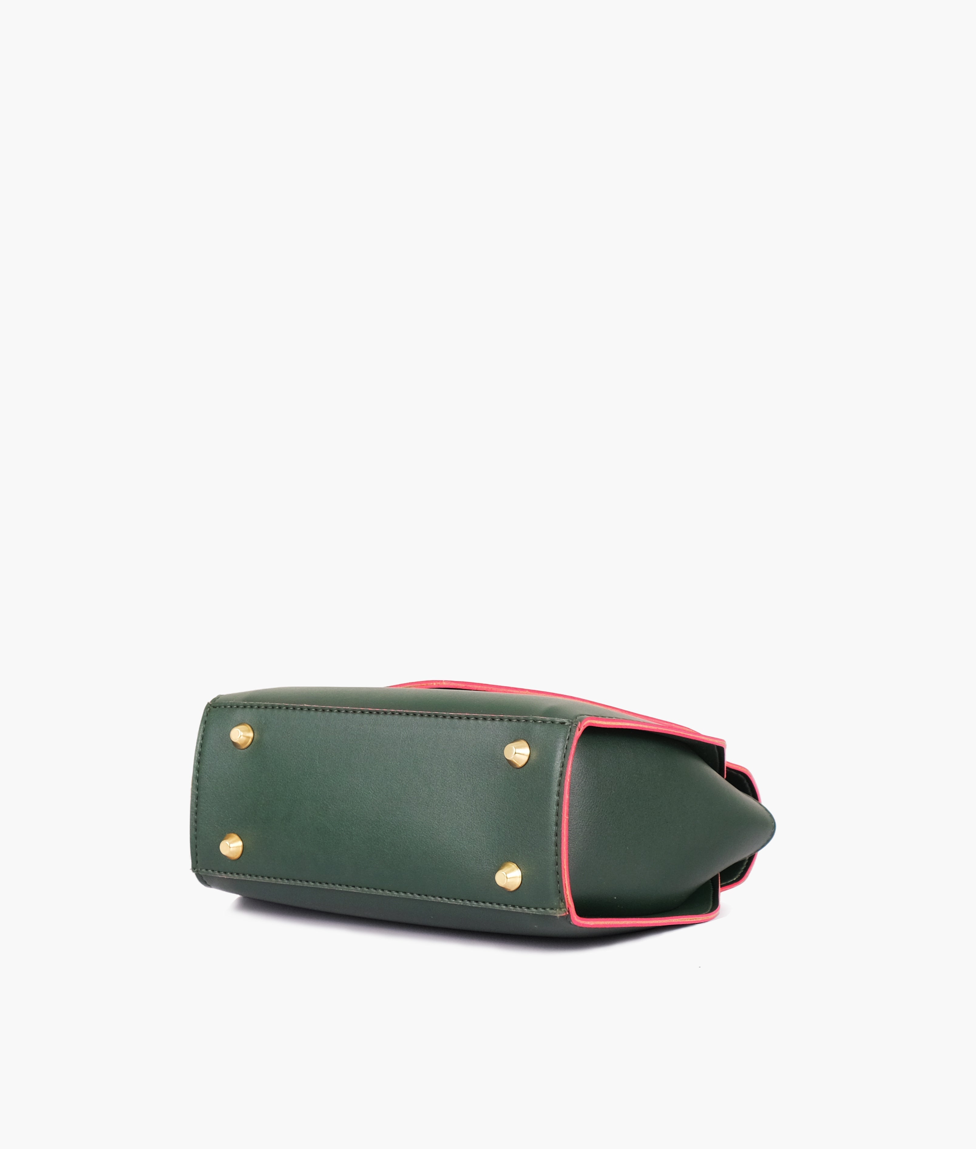 RTW Creation - Army green top-handle hexagon bag