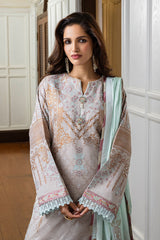 Seraph Hemline By Mushq Unstitched 3 Piece Jacquard Lawn Collection-HML-02-Arsinoe