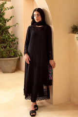 Luxe By Azure Unstitched 3 Piece Premium Cambric Collection'2024-03-Midnight Rose