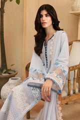 Luxe By Azure Unstitched 3 Piece Premium Cambric Collection'2024-09-Skyline Serenity