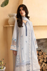 Luxe By Azure Unstitched 3 Piece Premium Cambric Collection'2024-09-Skyline Serenity