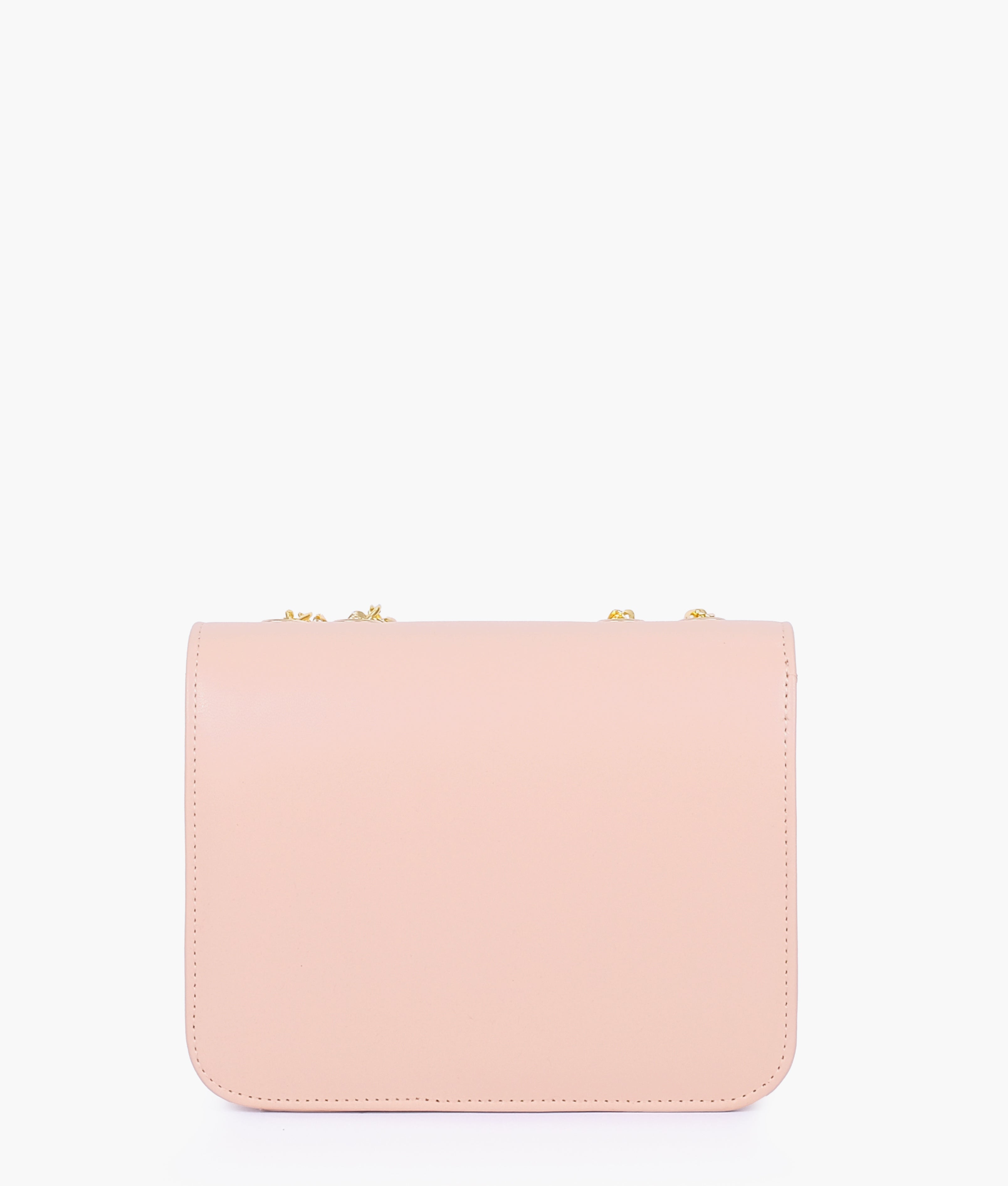 RTW Creation - Baby pink quilted chain cross-body bag