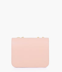 RTW Creation - Baby pink quilted chain cross-body bag