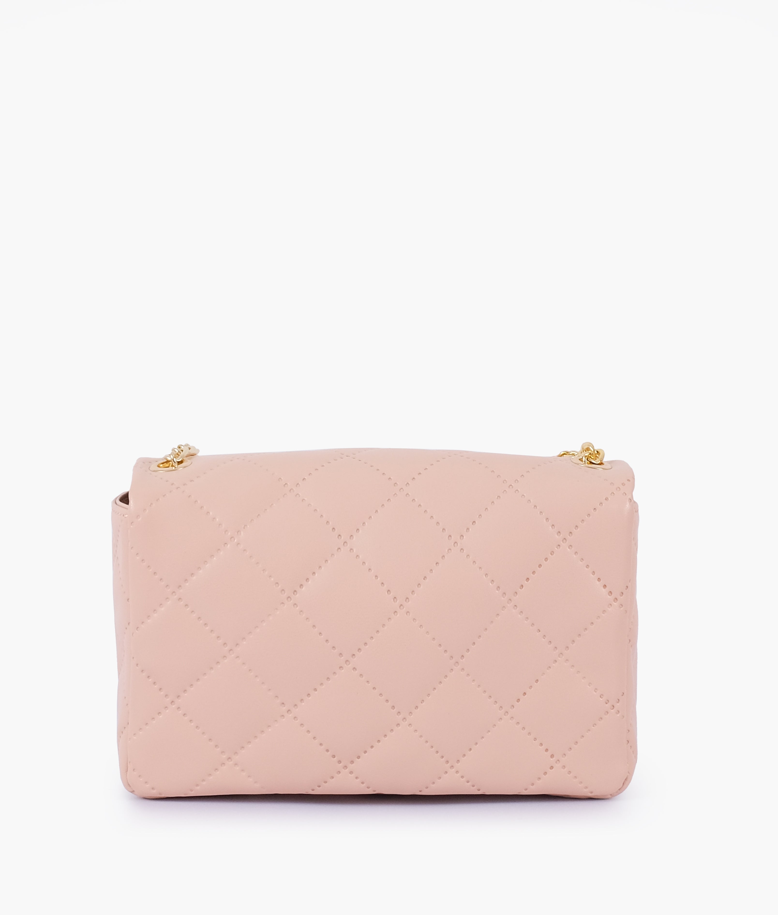RTW Creation - Baby pink quilted mini bag with chain