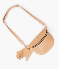 RTW Creation - Beige crocodile belt bag