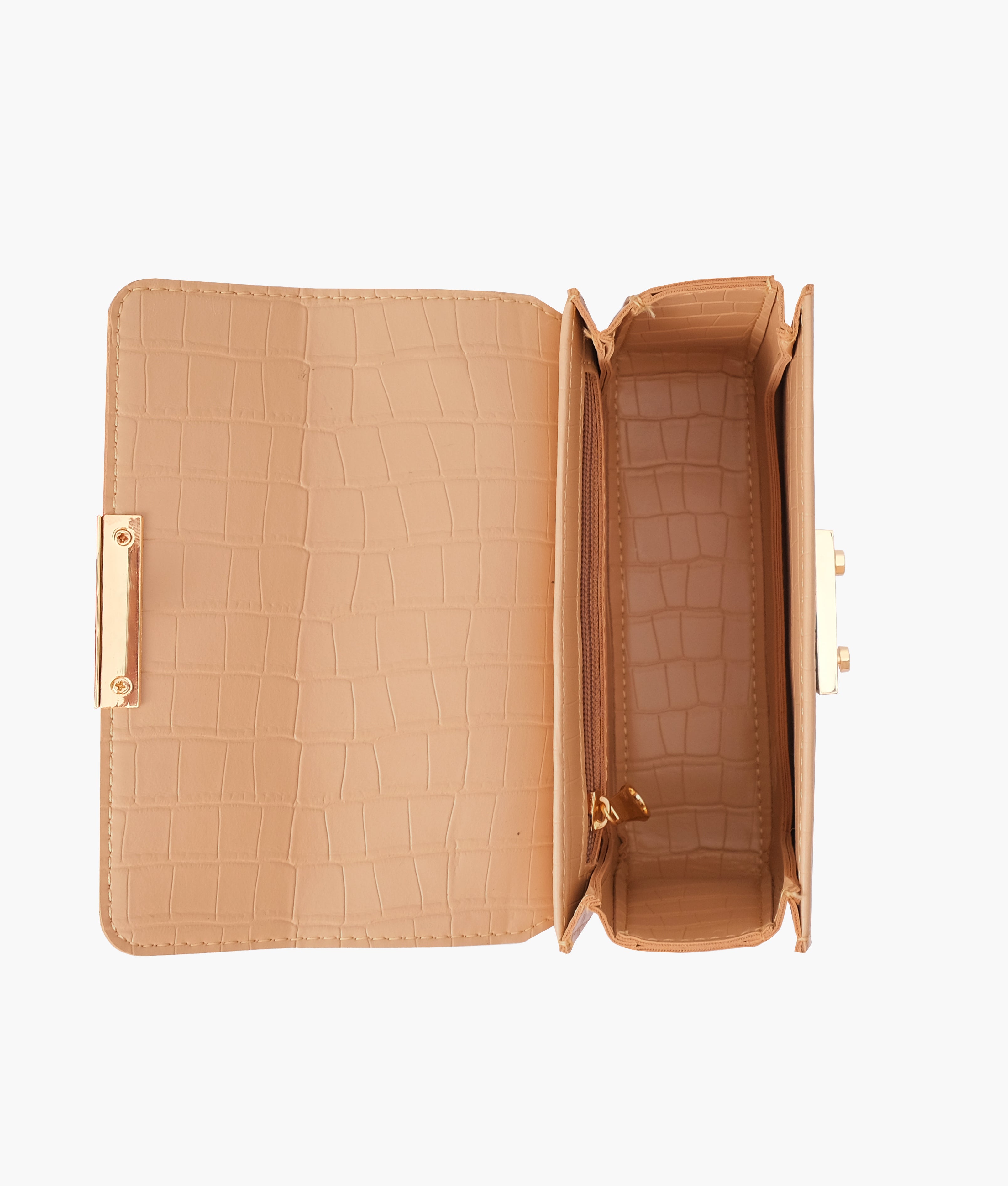 RTW Creation - Beige mini chain-handle cross-body bag