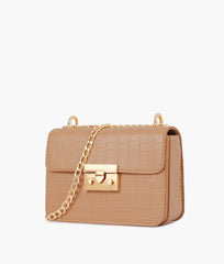 RTW Creation - Beige mini chain-handle cross-body bag