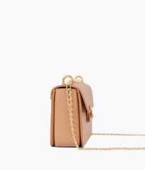 RTW Creation - Beige mini chain-handle cross-body bag