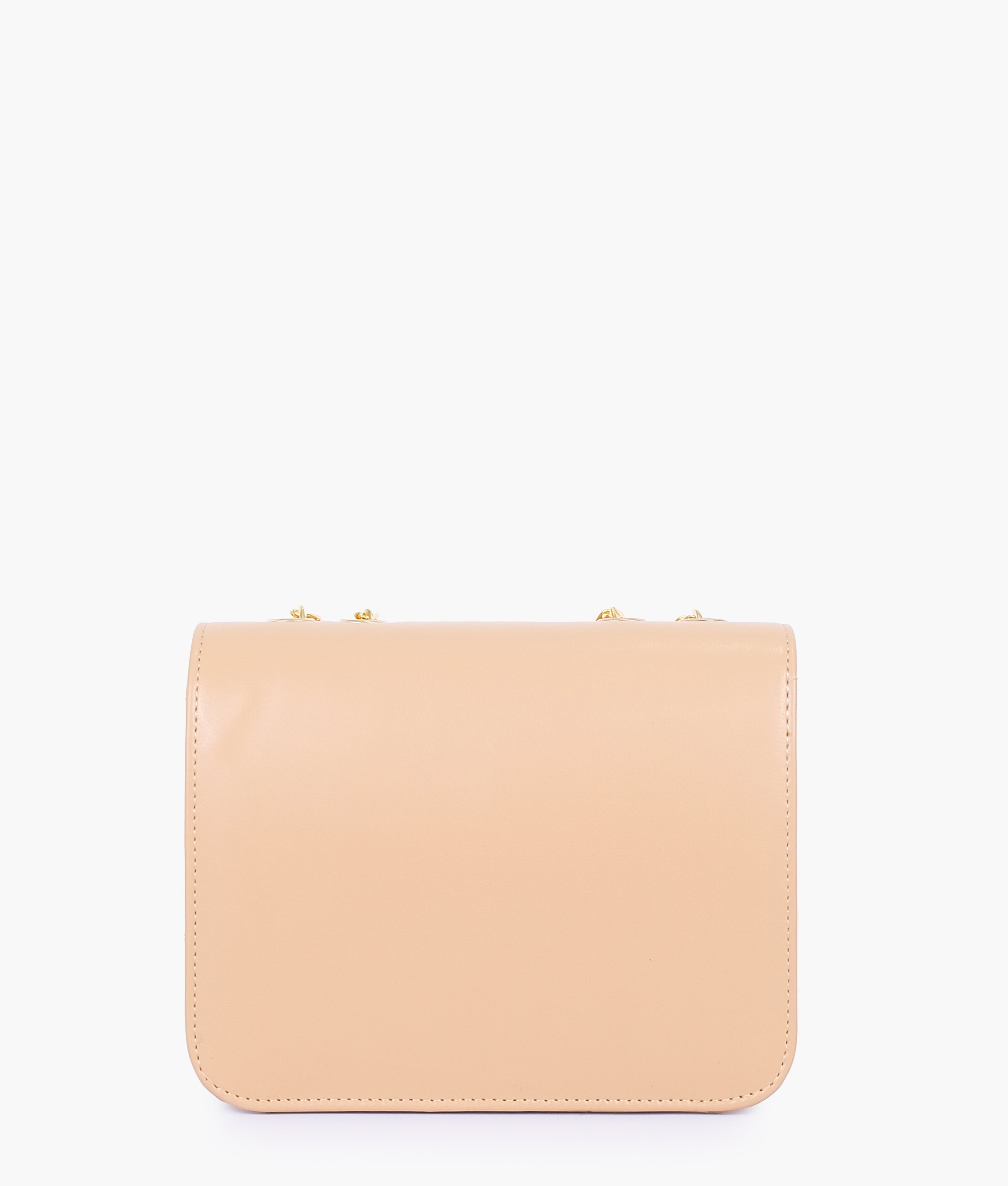 RTW Creation - Beige quilted chain cross-body bag