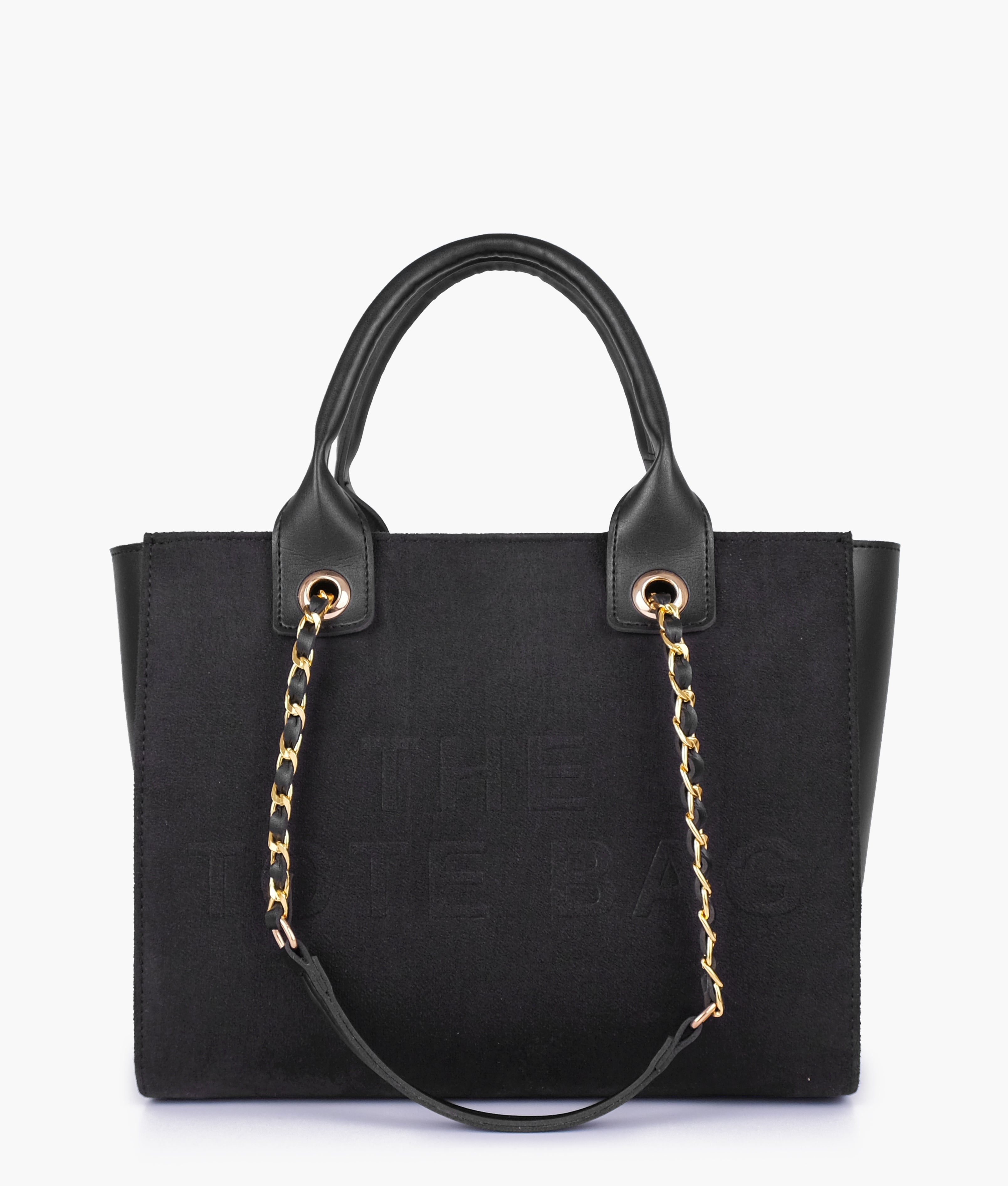 RTW Creation - Black chain handle tote