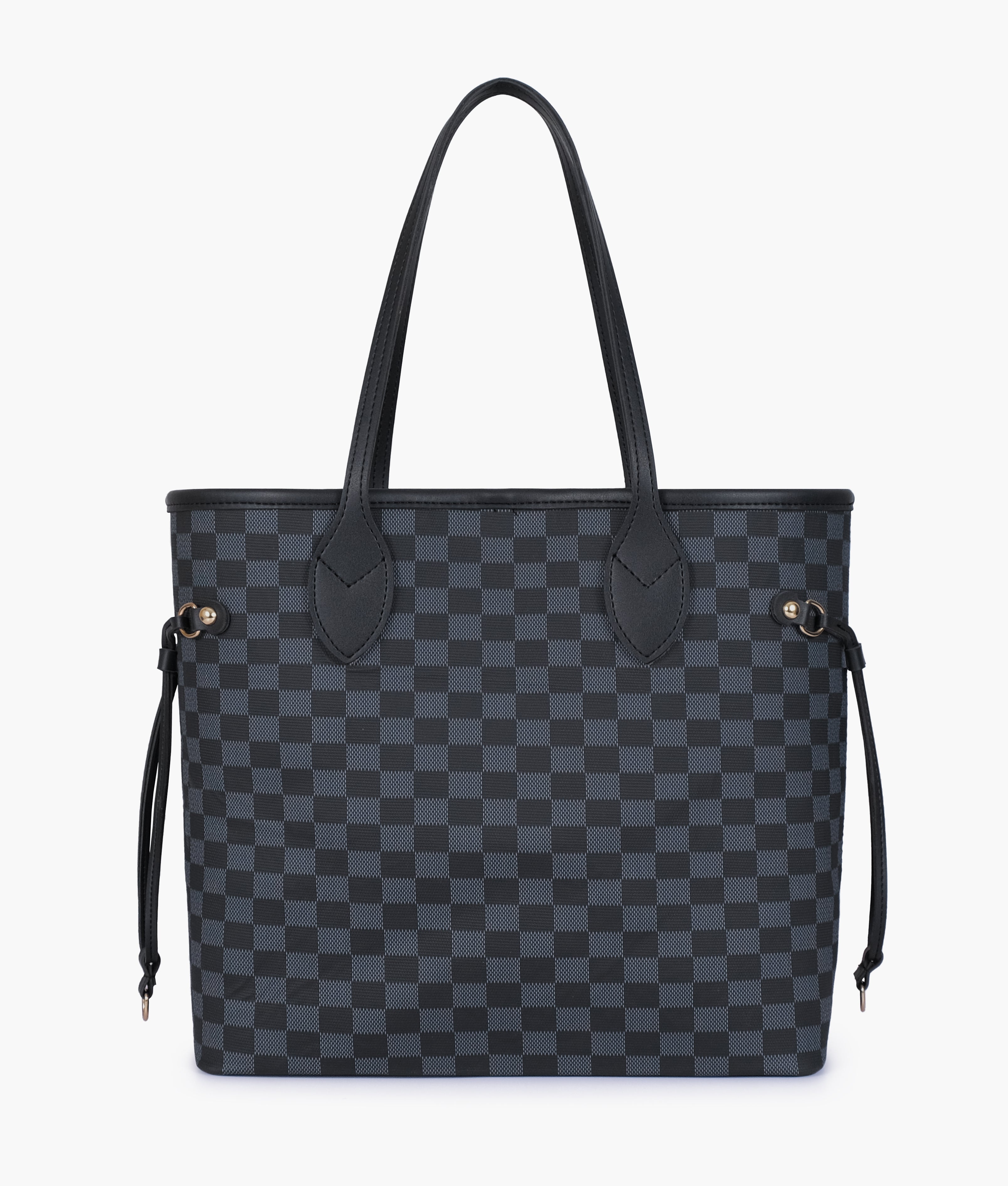 RTW Creation - Black checkered neverfull tote bag