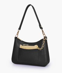 RTW Creation - Black hobo evening bag
