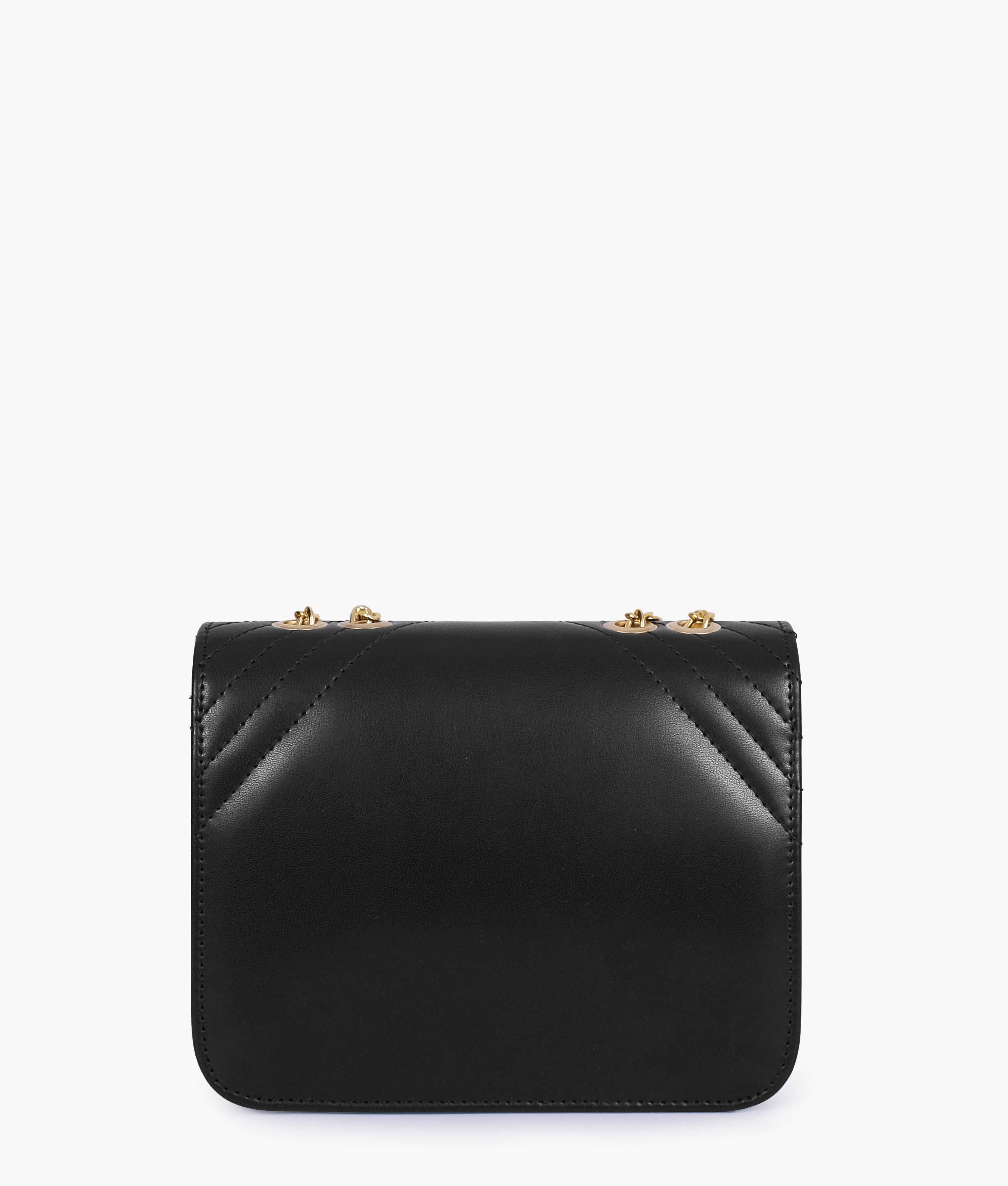RTW Creation - Black houndstooth chain cross-body bag