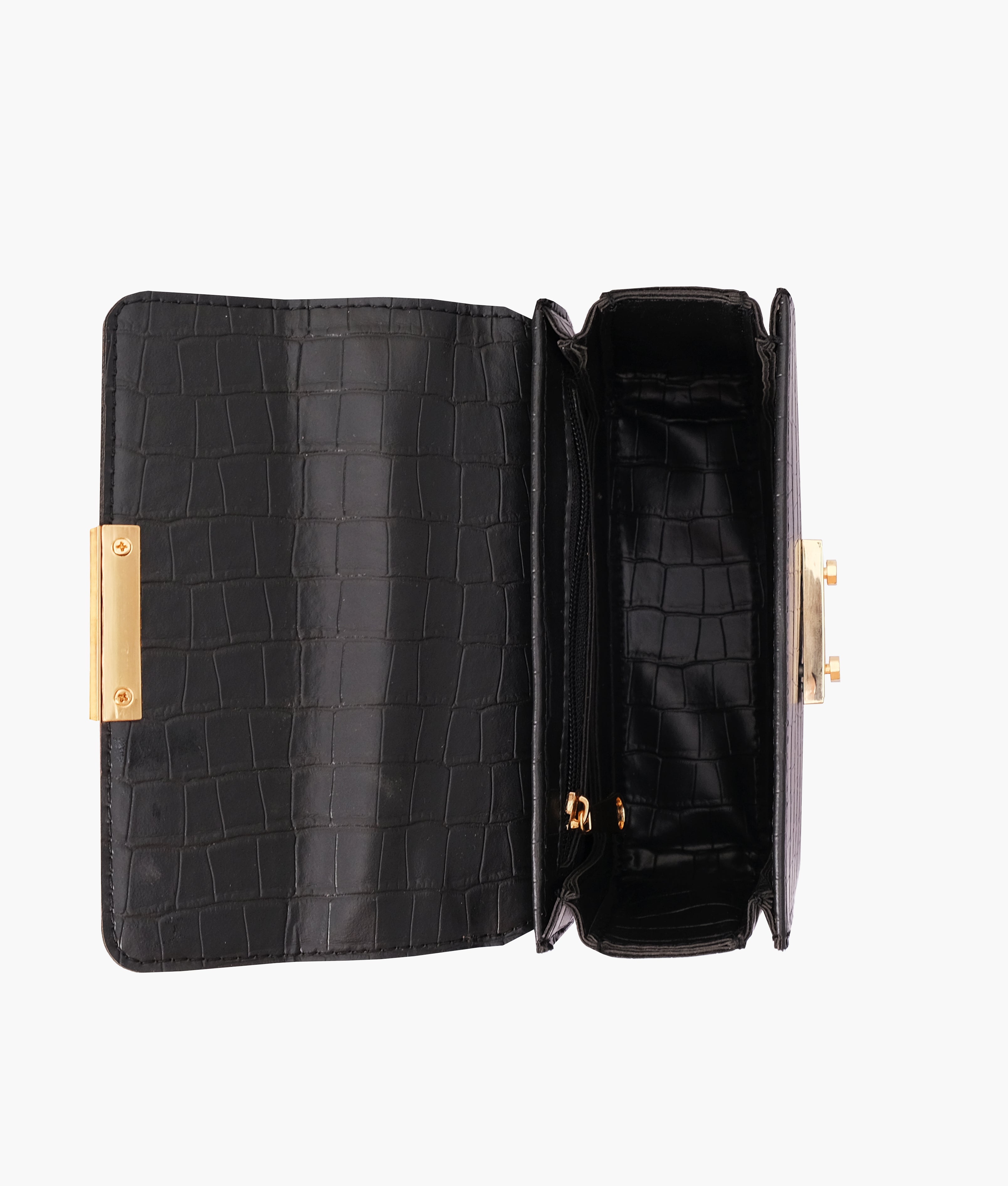 RTW Creation - Black mini chain-handle cross-body bag