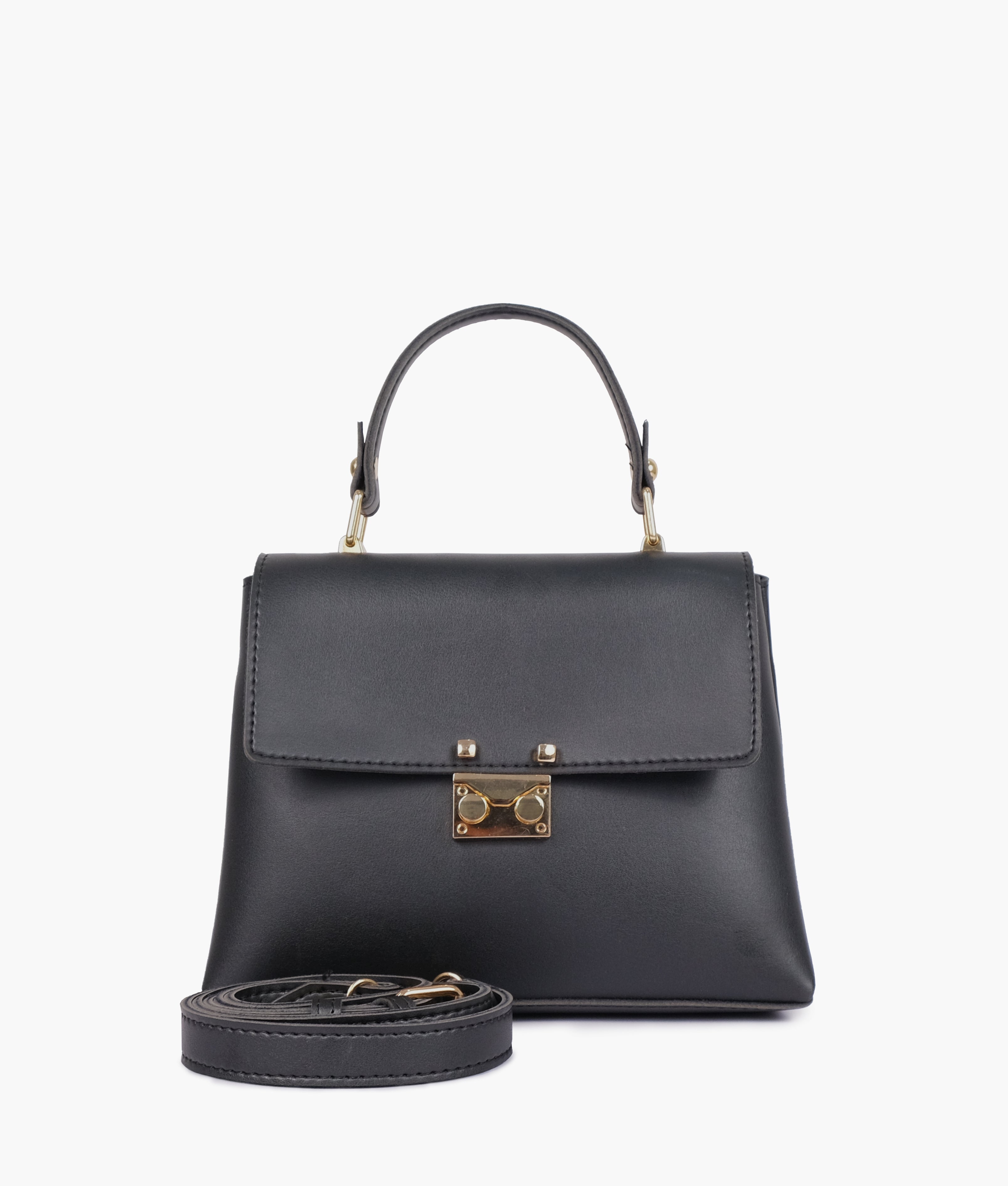 RTW Creation - Black mini top-handle bag