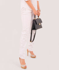 RTW Creation - Black mini top-handle bag