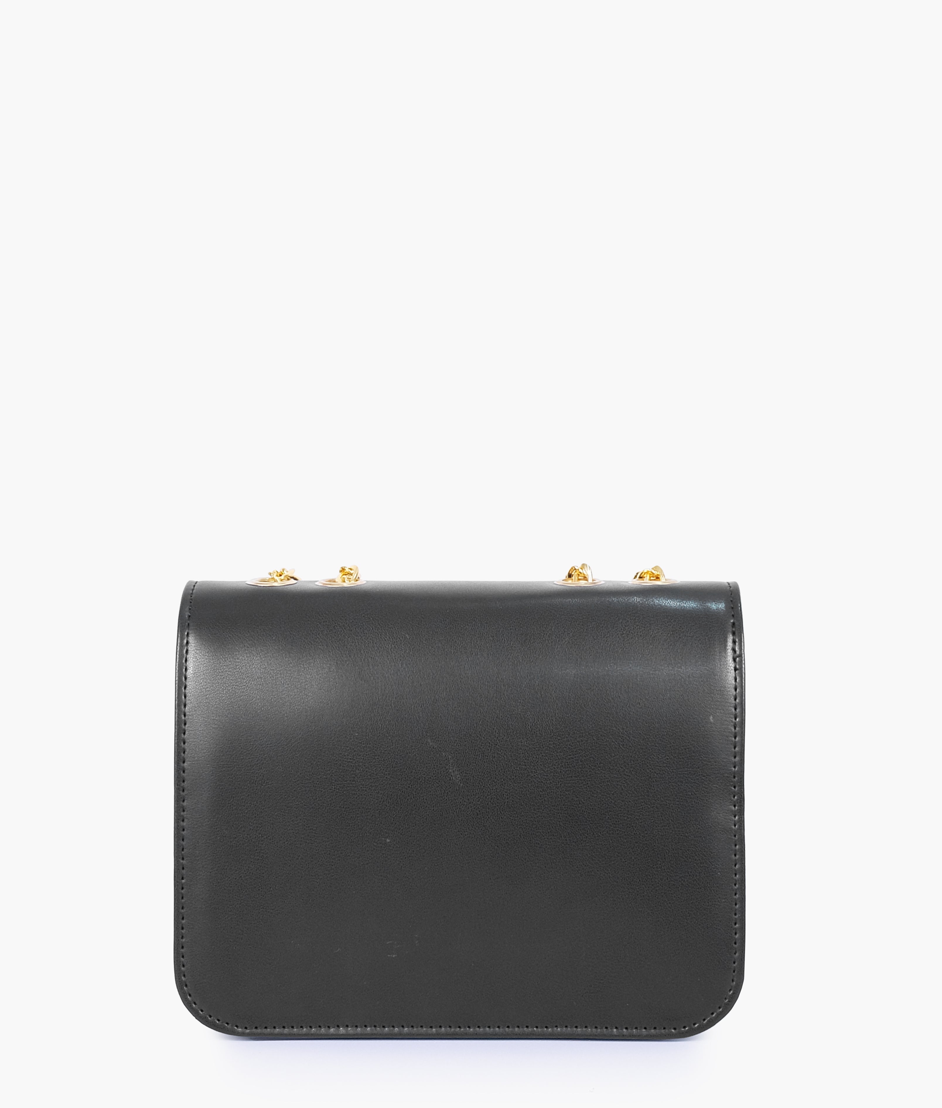 RTW Creation - Black quilted chain cross-body bag