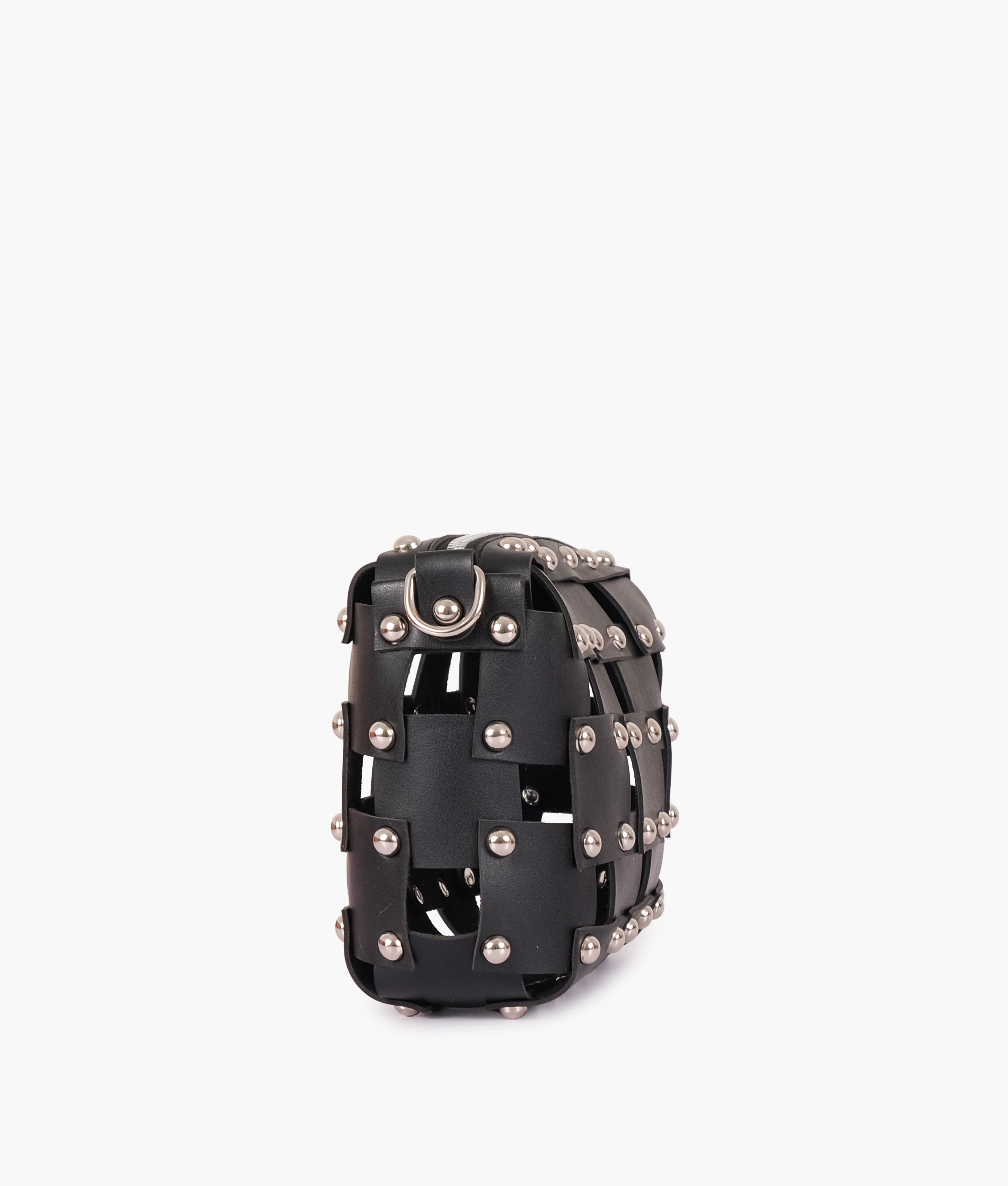 RTW Creation - Black rivet cross-body bag