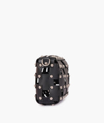 RTW Creation - Black rivet cross-body bag