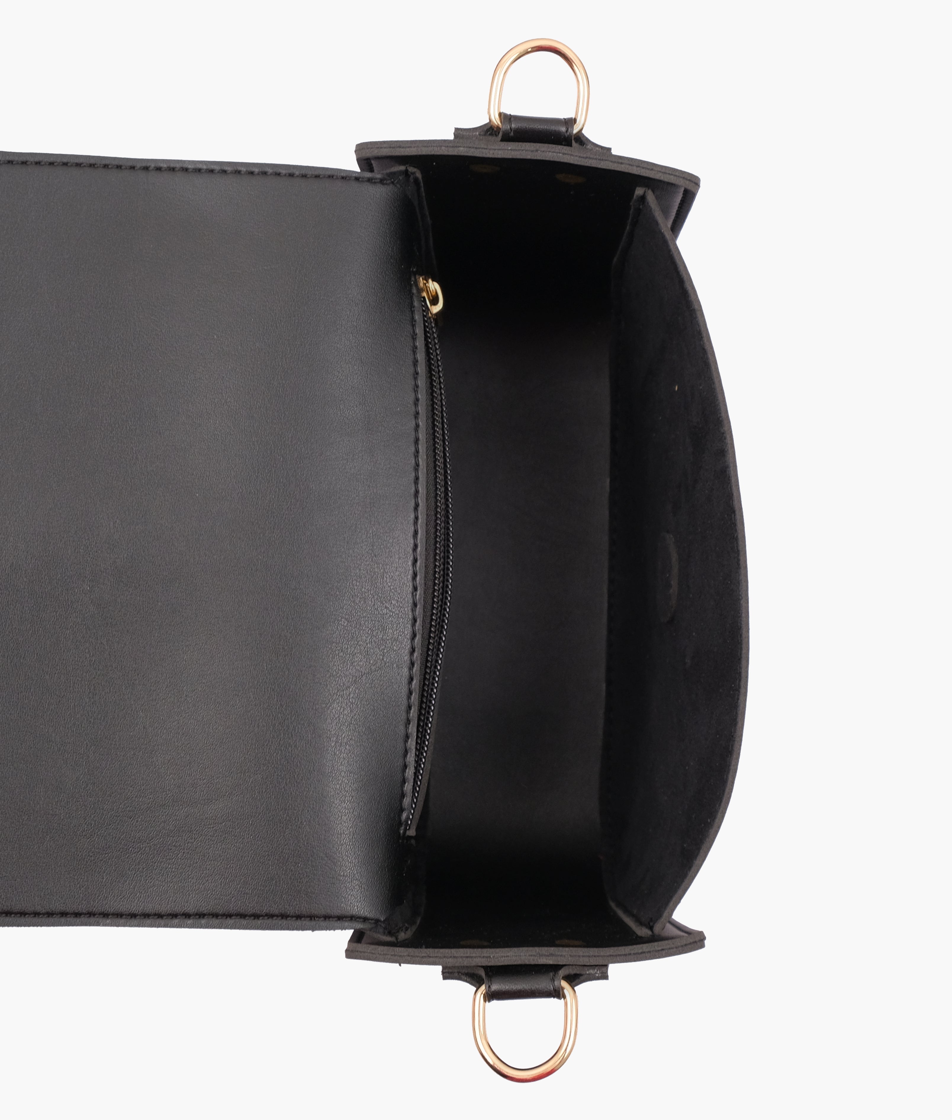 RTW Creation - Black saddle buckle bag